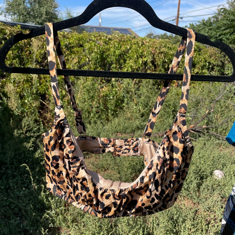 Leopard Bathing Suit Top